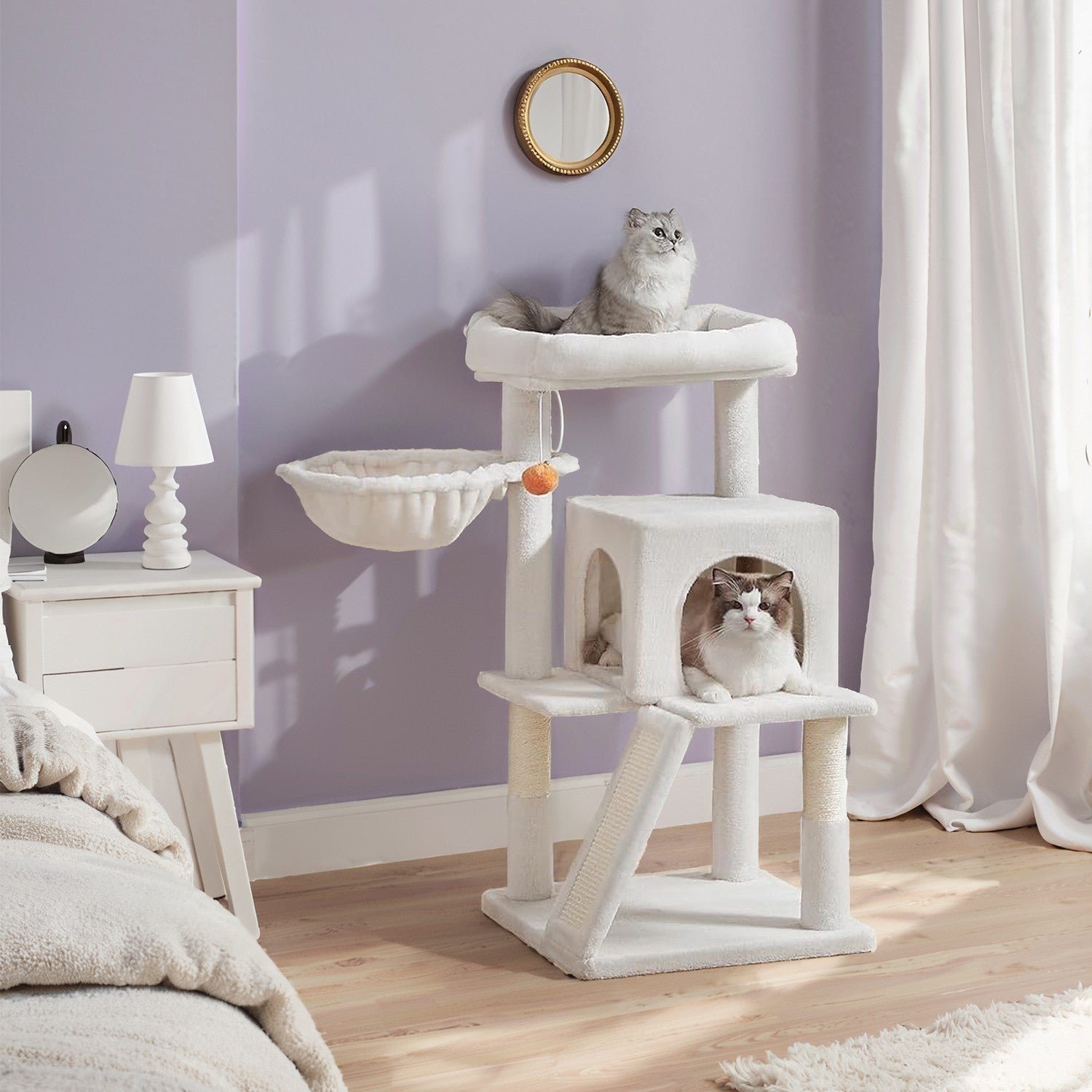 Cat Tree - PCT051P01 - Jelly Pink - Widened Perch for Large Cats and Kittens