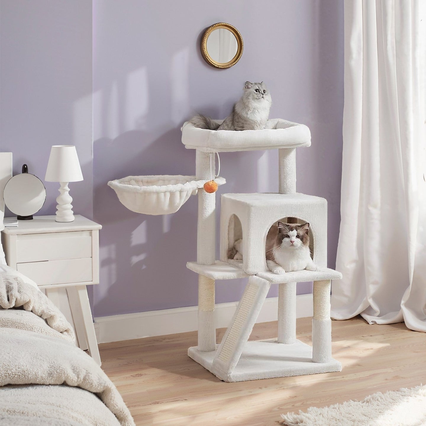 Cat Tree - PCT051P01 - Jelly Pink - Widened Perch for Large Cats and Kittens