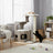Cat Tree - MDF with Wood Veneer - Greige