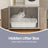 Cat Tree - Wood and Plush - Greige