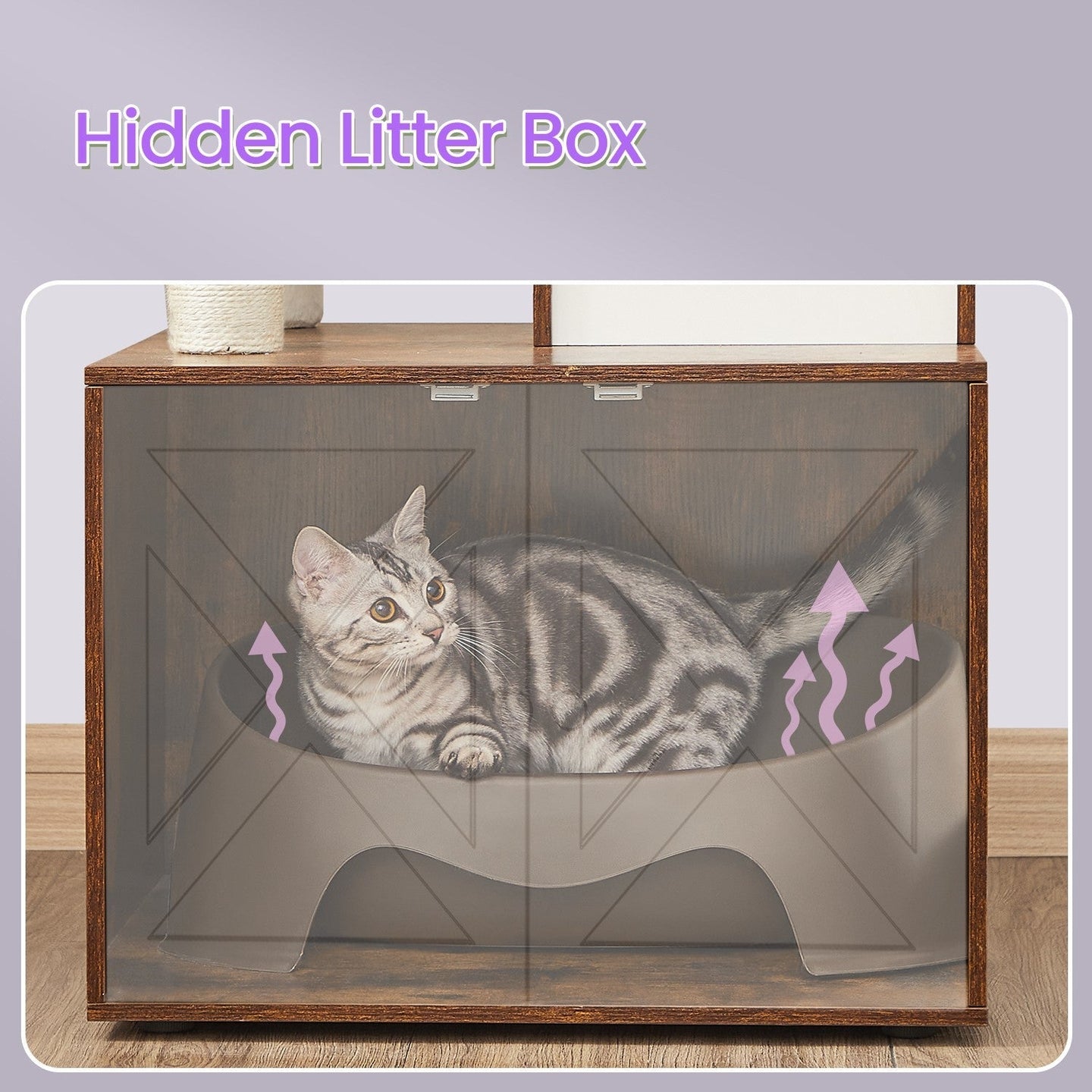 Cat Tree - Wood - Cloud White