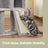 Small Cat Tree - Wood and Plush - Light Gray