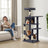 Multi-Level Cat Tree - Engineered Wood - Light Gray - Featuring 4 Scratching Posts