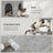 Cat Condo - Plush Fabric - Light Grey - Multi-Level with Scratching Posts and Perches