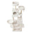 Large Cat Tree - Wood and Plush - White - with 13 Scratching Posts