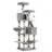 Large Cat Tree - Wood and Plush - Gray - with 13 Scratching Posts
