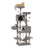 Large Cat Tree - Wood and Plush - Gray - with 13 Scratching Posts