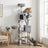 Large Cat Tree - Wood and Plush - Gray - with 13 Scratching Posts