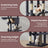 Large Cat Tree - Engineered Wood - Dark Gray - Multi-Level with 2 Caves and 5 Scratching Posts