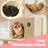 Cat Tree Tower - Engineered Wood - Beige - Large with 13 Scratching Posts
