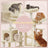 Multi-Level Cat Tree - Engineered Wood - Light Gray - Includes 4 Scratching Posts and Hammock