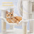 Multi-Level Cat Tree - Engineered Wood - Light Gray - Includes 4 Scratching Posts and Hammock