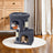 Cat Tree - Wood - Light Grey - Large Perch with Two Cat Caves and Scratching Post