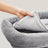 Cat Tree - Wood - Light Grey - Large Perch with Two Cat Caves and Scratching Post