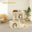 Cat Tree - Engineered Wood - Light Grey - Includes Large Perch and Plush Condos