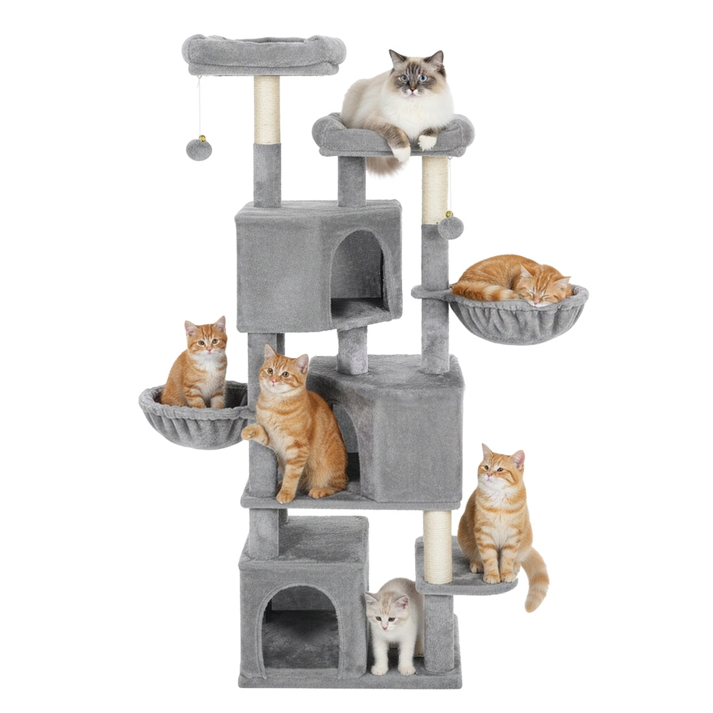 Cat Tower - 164cm - MDF - 3 Spacious Caves