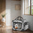 Collapsible Dog Crate - Soft Fabric - Grey - Portable with Breathable Mesh and Storage Pockets