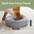 Fluffy Calming Donut Dog Bed - 30L - Plush - Removable
