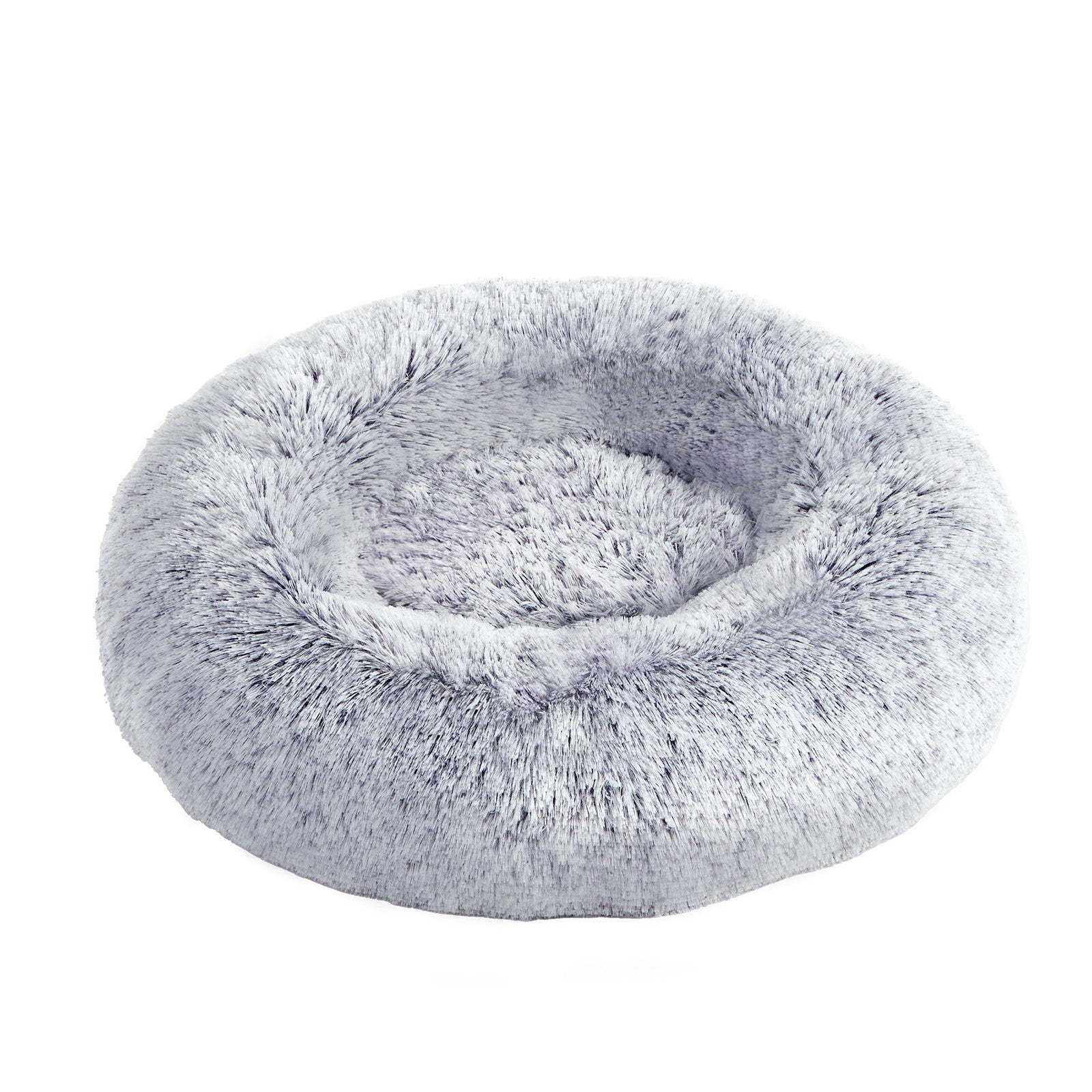 Fluffy Calming Donut Dog Bed - 30L - Plush - Removable