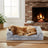 Large Pet Sofa Bed - 49L - Orthopedic Egg Crate Foam - PV Plush