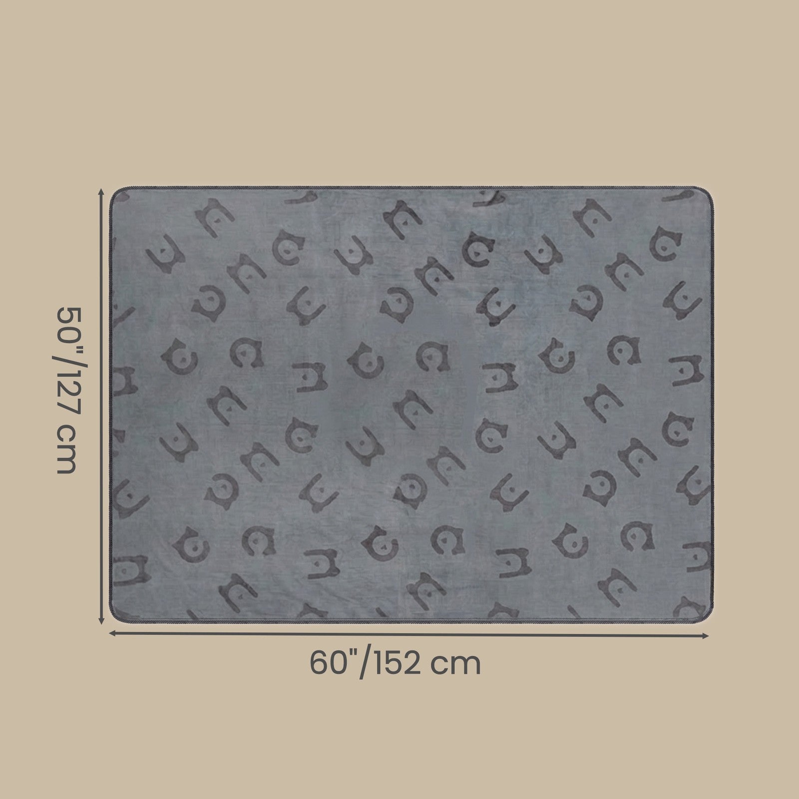 Fleece Dog Throws - 50L - Flannel