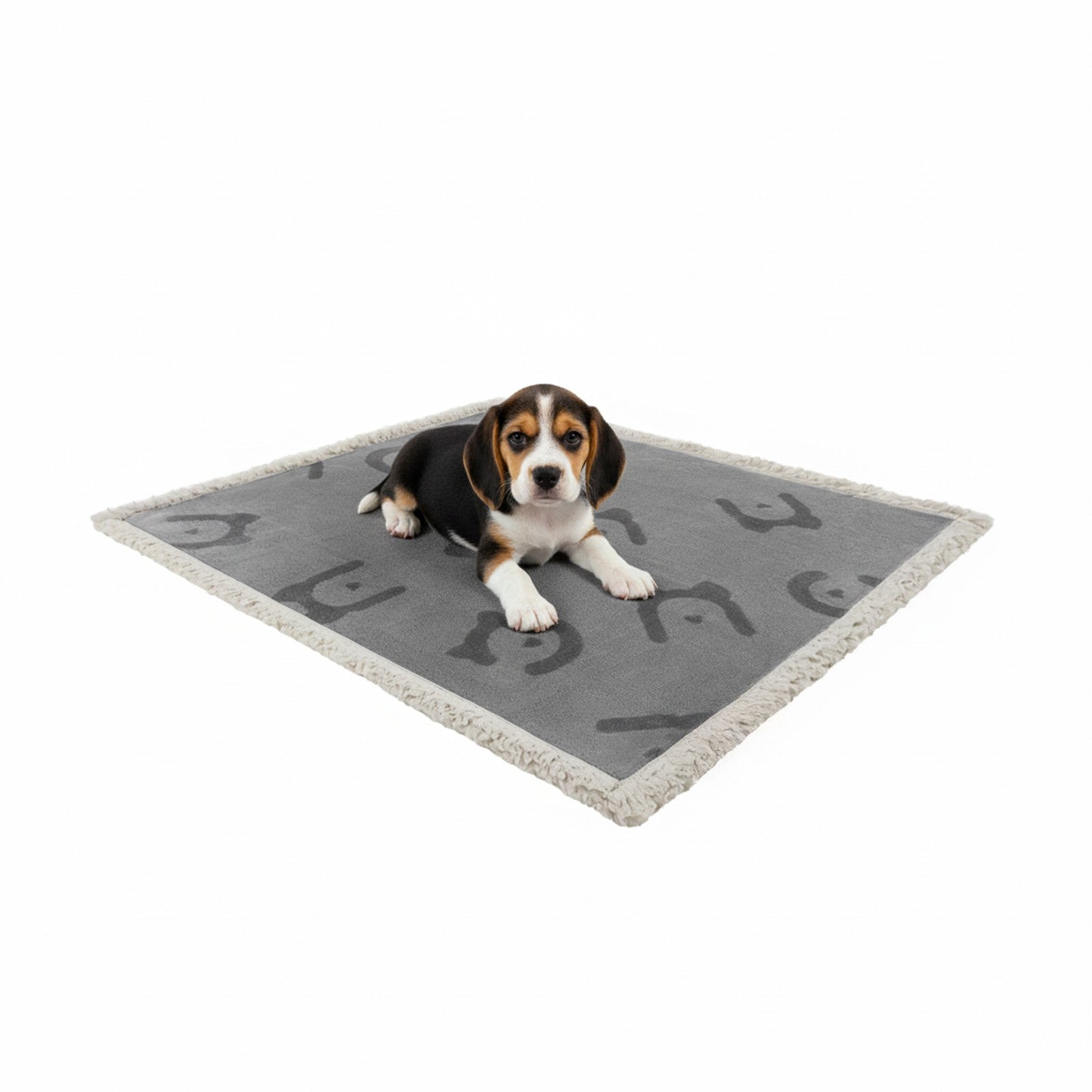 Waterproof Dog Blanket - Sherpa Fabric and TPU Film - Grey
