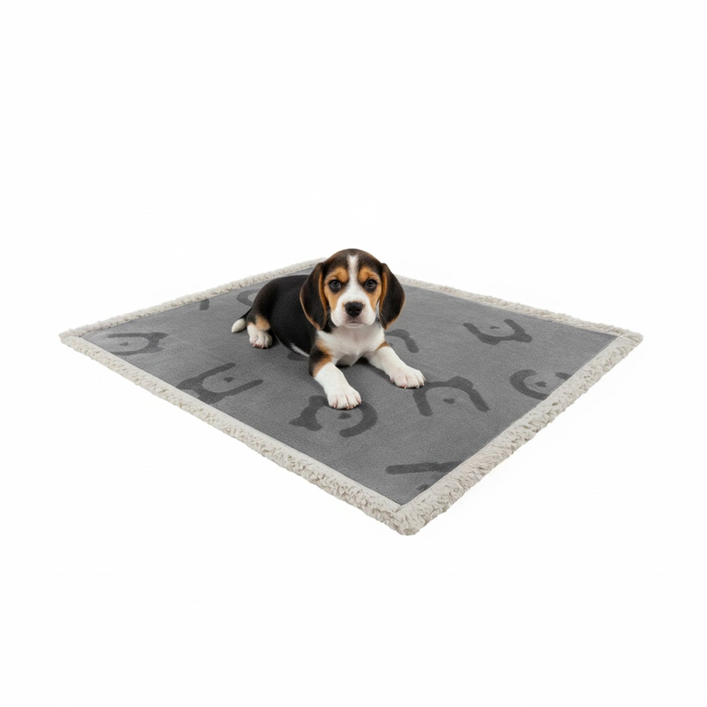Waterproof Dog Blanket - Sherpa Fabric and TPU Film - Grey