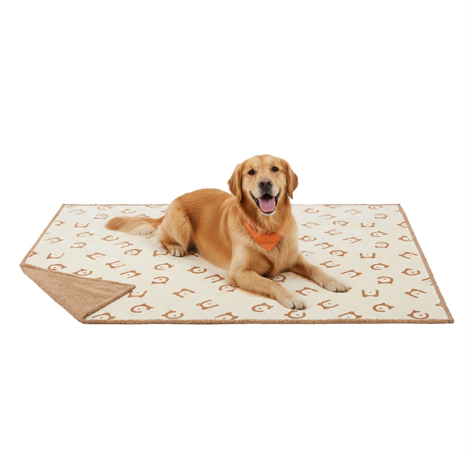 Waterproof Dog Blanket - Sherpa Fabric and TPU Film - Beige