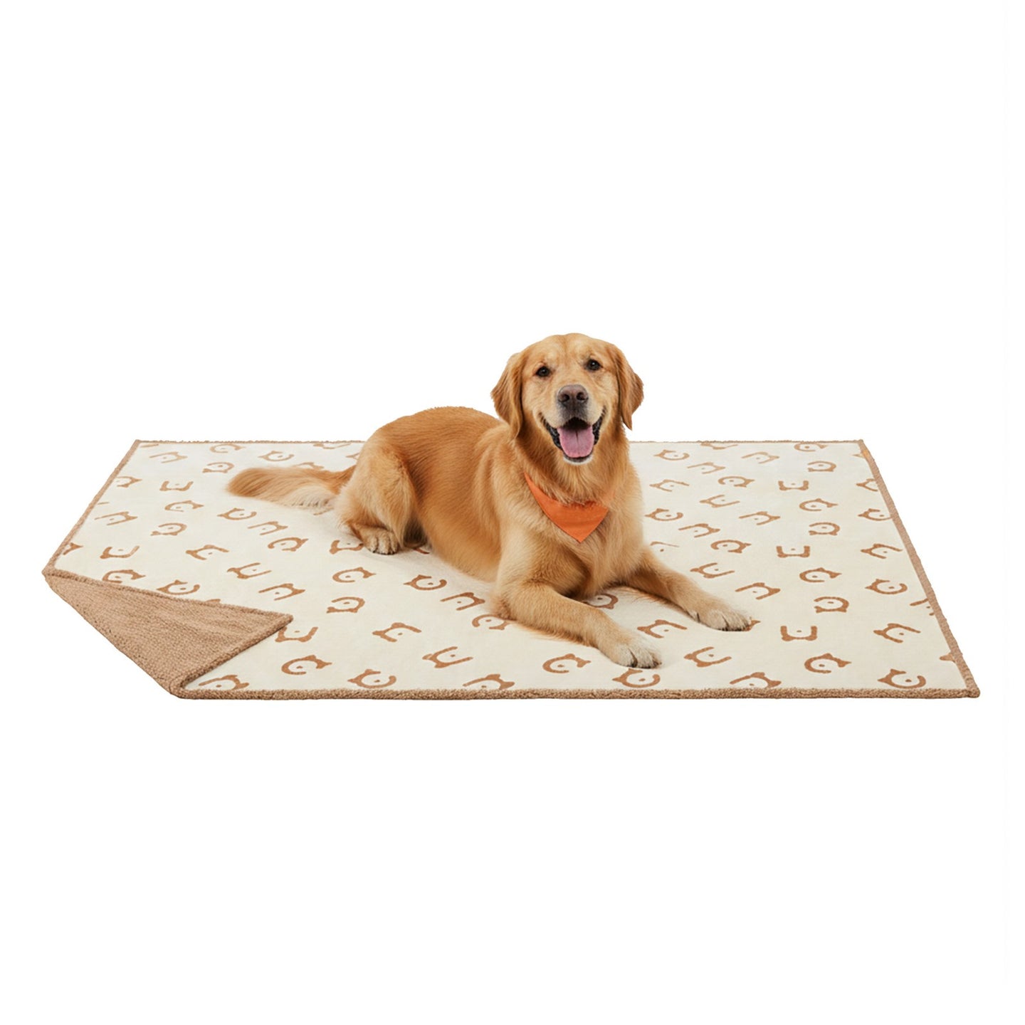Waterproof Dog Blanket - Sherpa Fabric and TPU Film - Beige