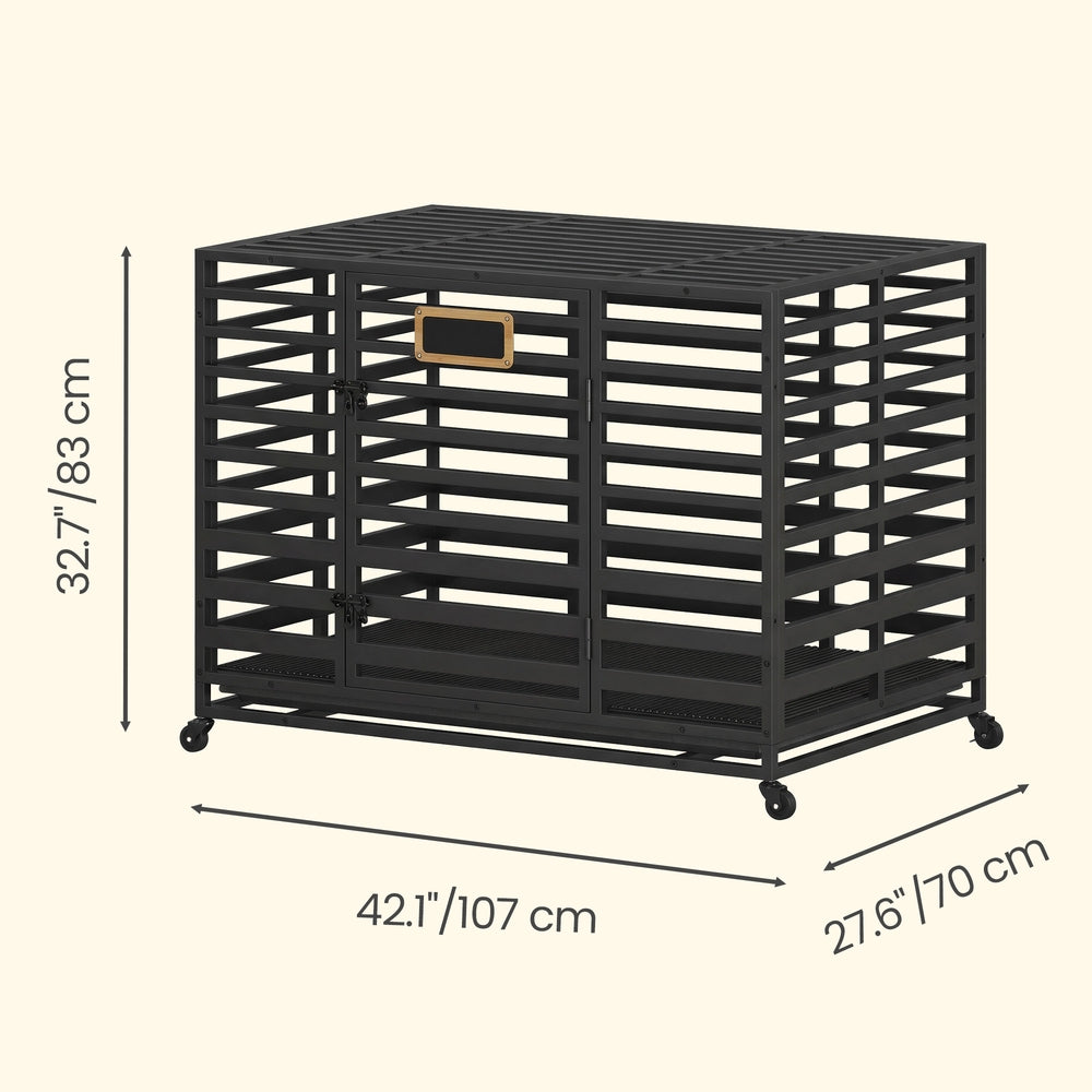 Heavy-Duty Dog Crate - Steel - XL