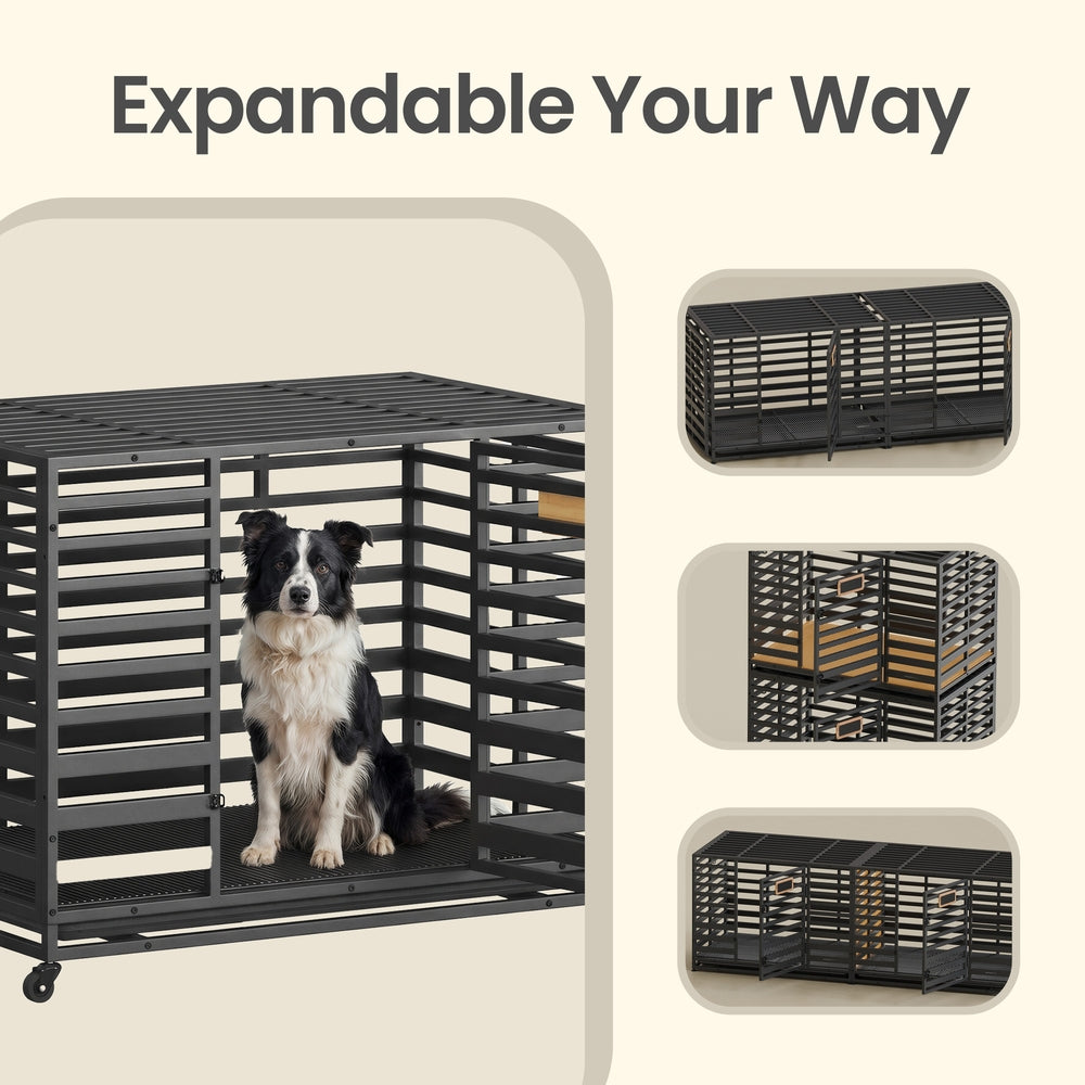 Heavy-Duty Dog Crate - Steel - XL