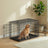 XXXL Large Pet Cage - Steel and Plastic - Black - with Removable Tray