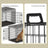 XXXL Large Pet Cage - Steel and Plastic - Black - with Removable Tray