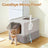 Enclosed Cat Litter Box - Plastic - Hooded
