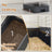 Enclosed Cat Litter Box - PP and PC - Beige - with Lid
