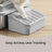 Stainless Steel Cat Litter Box - 60L - High Sided