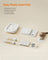 Cat Tree - Engineered Wood - Cream White - Features Scratching Posts and Cat Caves