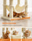 Cat Tree Stable Cat Tower 2 Plush Perches - Wood and Plush - Beige