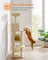 Cat Tree Stable Cat Tower 2 Plush Perches - Wood and Plush - Beige