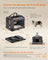 Foldable Pet Carrier - Fabric - Grey - Portable with Breathable Mesh and Storage Pockets