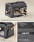 Foldable Pet Carrier - Fabric - Grey - Portable with Breathable Mesh and Storage Pockets