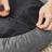 Round Dog Bed - Fabric - Dark Grey - Washable Cover