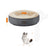 Round Dog Bed - Fabric - Dark Grey - Washable Cover