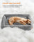 Extra Large Dog Sofa Bed Soft Padding - Ribbed Faux Rabbit Fur and PP Filling - Dove Grey