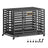 Heavy-Duty Dog Crate Cage for Large Dogs - Steel - Ink Black