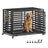 Heavy-Duty Dog Crate Cage for Large Dogs - Steel - Ink Black