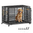 Heavy-Duty Dog Crate Cage for Large Dogs - Steel - Ink Black