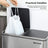Drawstring Bin Liners - 30L Capacity - Durable Plastic - White - 90 Pieces in 2 Rolls
