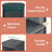 Hanging Closet Shelves - 30L - Non-Woven Fabric - 6 Shelves