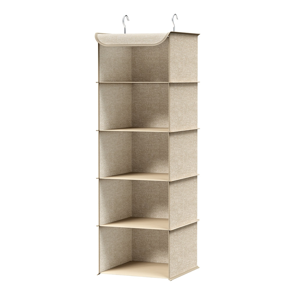 Hanging Storage Organiser - 30L - Non-Woven Fabric - 6 Shelves